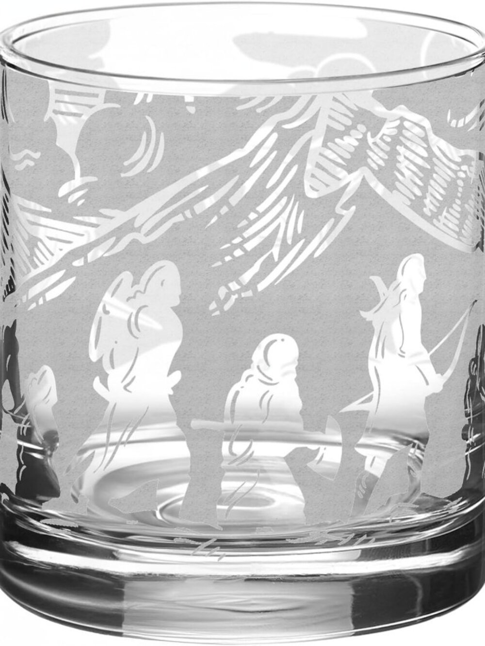 Laser Engraved 10.5oz Whiskey Glass - Unique Barware Gift for Fantasy Fans